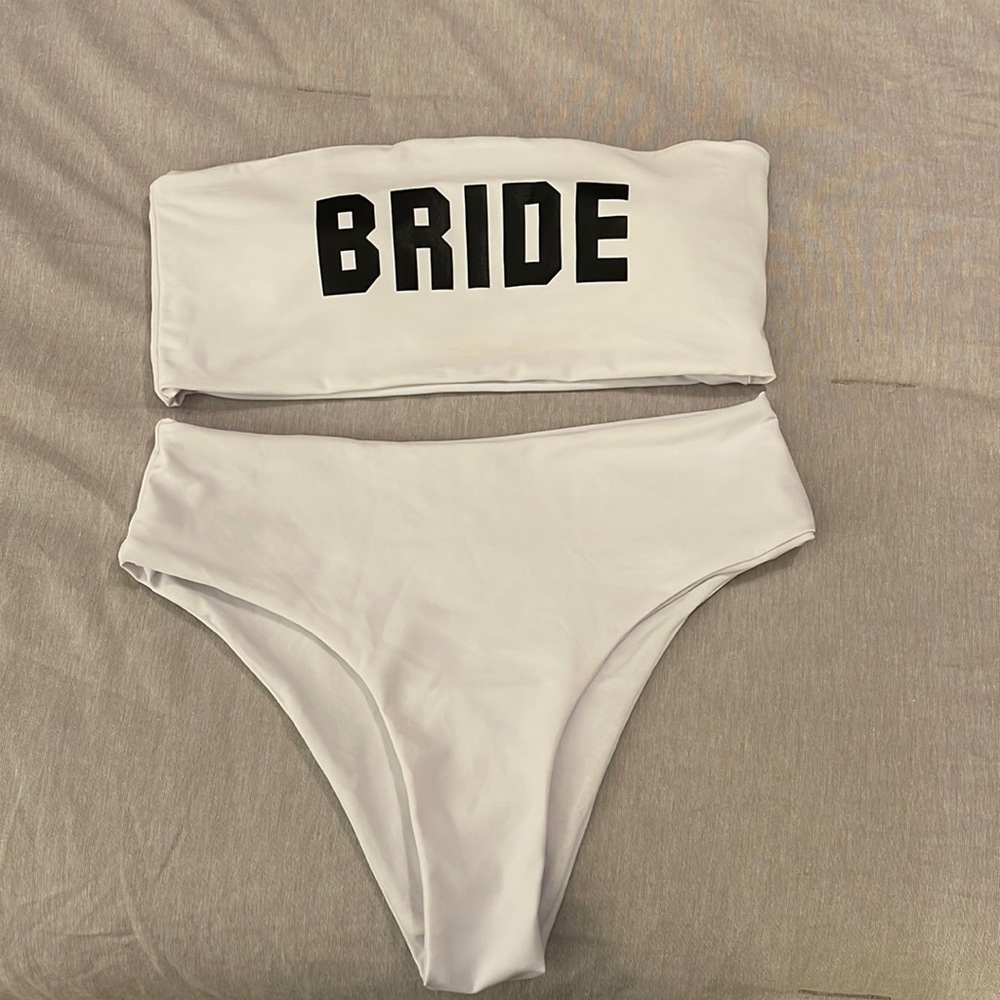 Bride bathing suit